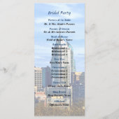 Philadelphia Pa Skyline II Hochzeitsprogramm Programm (Rückseite)