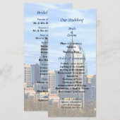 Philadelphia Pa Skyline II Hochzeitsprogramm Programm (Vorne/Hinten)