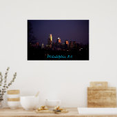 Philadelphia, PA-Skyline-Plakat Poster (Küche)