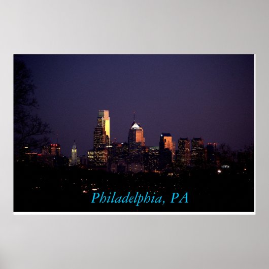 Philadelphia, PA-Skyline-Plakat Poster (Vorne)