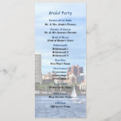 Philadelphia Pa Skyline Wedding Program Programm (Rückseite)