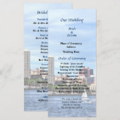 Philadelphia Pa Skyline Wedding Program Programm (Vorne/Hinten)