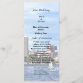 Philadelphia Pa Skyline Wedding Program Programm (Vorderseite)