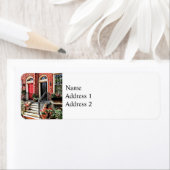 Philadelphia PA - Stadthaus mit Roten Geranien (Insitu)