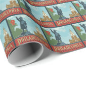 Philadelphia, PA | Unabhängigkeitshalle Geschenkpapier (Rolleneckpunkt)