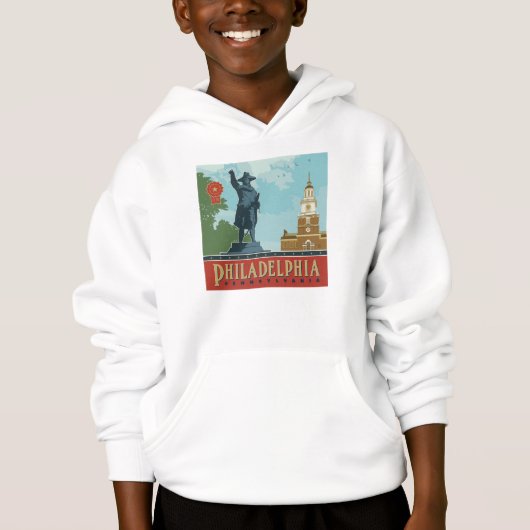 Philadelphia, PA | Unabhängigkeitshalle Hoodie (Vorderseite)