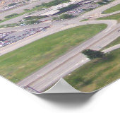 Philadelphia PA Veterans Stadion Luft View Poster (Ecke)