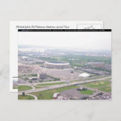 Philadelphia PA Veterans Stadion Luft View Postkarte (Vorne/Hinten)