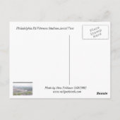 Philadelphia PA Veterans Stadion Luft View Postkarte (Rückseite)