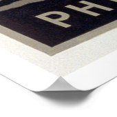 Philadelphia PA Zoo Hippo 1936 WPA Poster (Ecke)