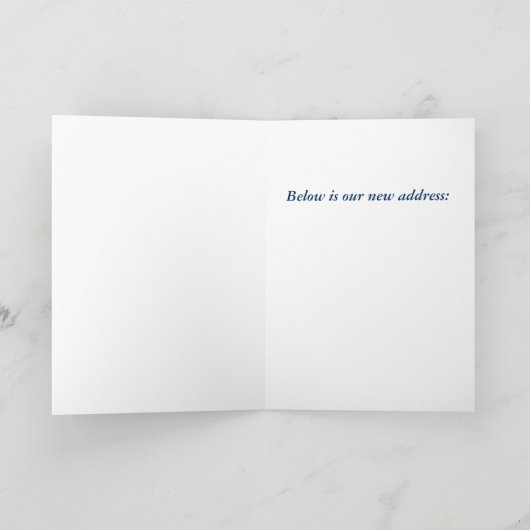 Philadelphia, Pennsylvania Änderung der Adresskart Ankündigung (Innenseite)