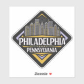 Philadelphia Pennsylvania Aufkleber (Blatt)