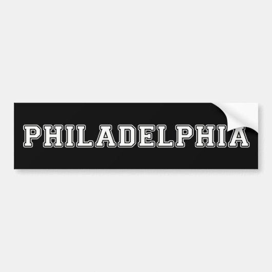 Philadelphia Pennsylvania Autoaufkleber (Vorne)