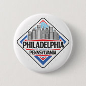 Philadelphia Pennsylvania Button (Vorderseite)