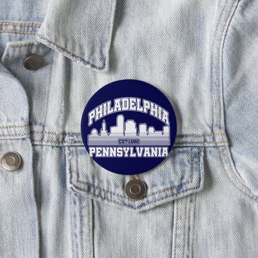 Philadelphia, Pennsylvania Button (Beispiel)