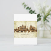 Philadelphia Pennsylvania Cityscape Feiertagspostkarte (Stehend Vorderseite)