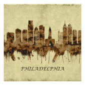 Philadelphia Pennsylvania Cityscape Poster (Vorderseite)