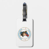 Philadelphia Pennsylvania Colonial Gepäckanhänger (Rückseite vertikal)