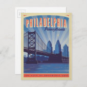 Philadelphia, Pennsylvania | Die Stadt Brüderly Postkarte (Vorne/Hinten)