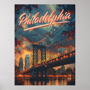 Philadelphia, Pennsylvania: Ein Vintages Poster