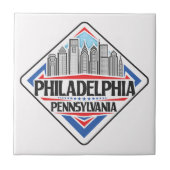 Philadelphia Pennsylvania Fliese (Vorderseite)