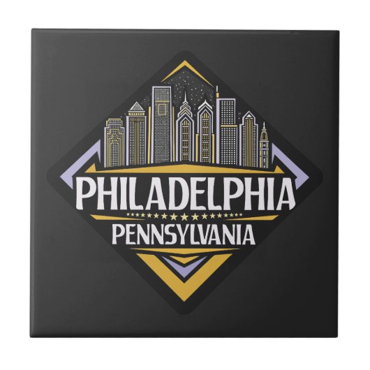 Philadelphia Pennsylvania Fliese (Vorderseite)