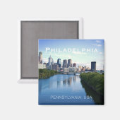 Philadelphia Pennsylvania Foto Souvenir Magnet (Vorderseite/Rückseite)