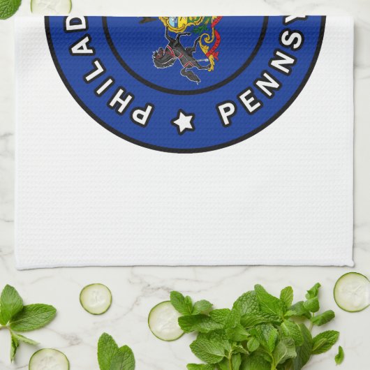 Philadelphia Pennsylvania Geschirrtuch (Gefaltet)