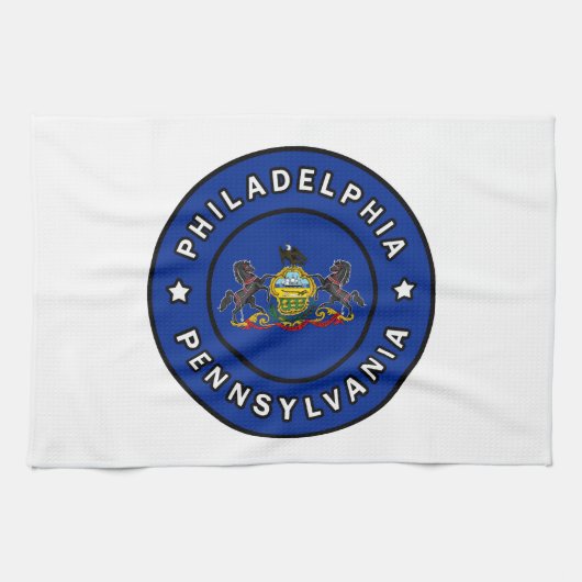 Philadelphia Pennsylvania Geschirrtuch (Horizontal)