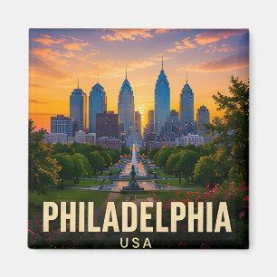 Philadelphia Pennsylvania Historische Amerikanisch Magnet