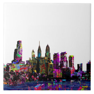Philadelphia, Pennsylvania in Graffiti Fliese