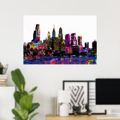 Philadelphia, Pennsylvania in Graffiti Poster (Heimbüro)