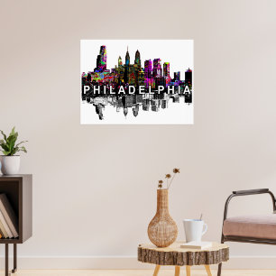 Philadelphia, Pennsylvania in Graffiti Poster