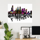 Philadelphia, Pennsylvania in Graffiti Poster (Heimbüro)