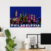 Philadelphia, Pennsylvania in Graffiti Poster (Heimbüro)