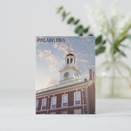 Philadelphia Pennsylvania Independence Hall Travel Postkarte (Stehend Vorderseite)