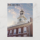 Philadelphia Pennsylvania Independence Hall Travel Postkarte (Vorderseite)