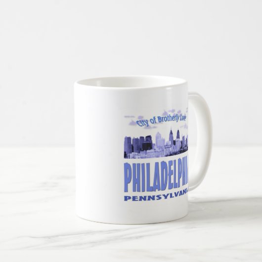 Philadelphia Pennsylvania Kaffeetasse (VorderseiteRechts)