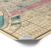 Philadelphia, Pennsylvania Karte Poster (Ecke)