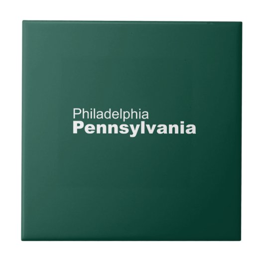 Philadelphia, Pennsylvania Keramik Tile Fliese (Vorderseite)