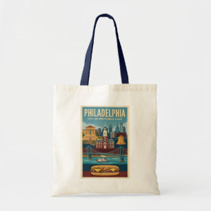 Philadelphia Pennsylvania Kultur Illustration Kuns Tragetasche