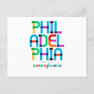 Philadelphia Pennsylvania Mitte Jahrhundert, Pop A Postkarte