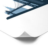 Philadelphia, Pennsylvania | Monochromatische Stad Poster (Ecke)