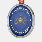 Philadelphia Pennsylvania Ornament Aus Metall (Links)