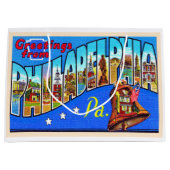 Philadelphia Pennsylvania PA Großer Brief Postkart Große Geschenktüte (Vorderseite)
