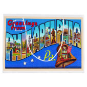 Philadelphia Pennsylvania PA Großer Brief Postkart Große Geschenktüte (Rückseite)