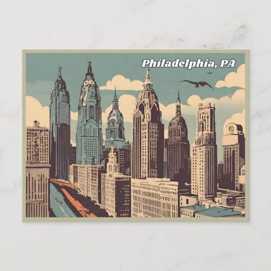 Philadelphia, Pennsylvania Postcard Postkarte (Vorderseite)