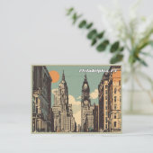 Philadelphia, Pennsylvania Postkarte (Stehend Vorderseite)