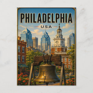Philadelphia Pennsylvania Reise-Geschenk Postkarte