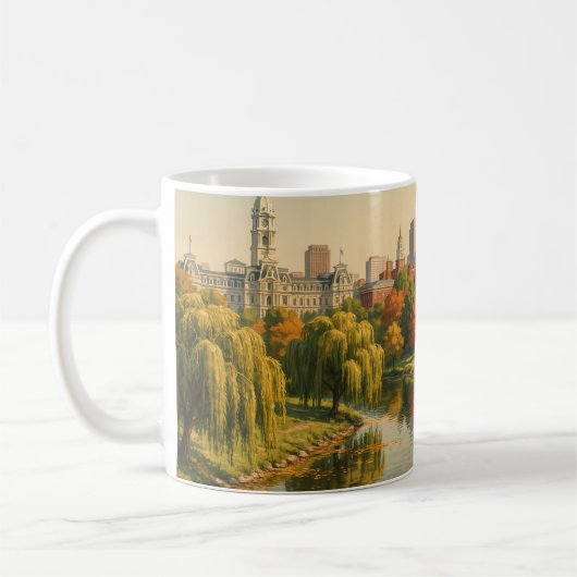 Philadelphia Pennsylvania Reise Kaffeetasse (Links)